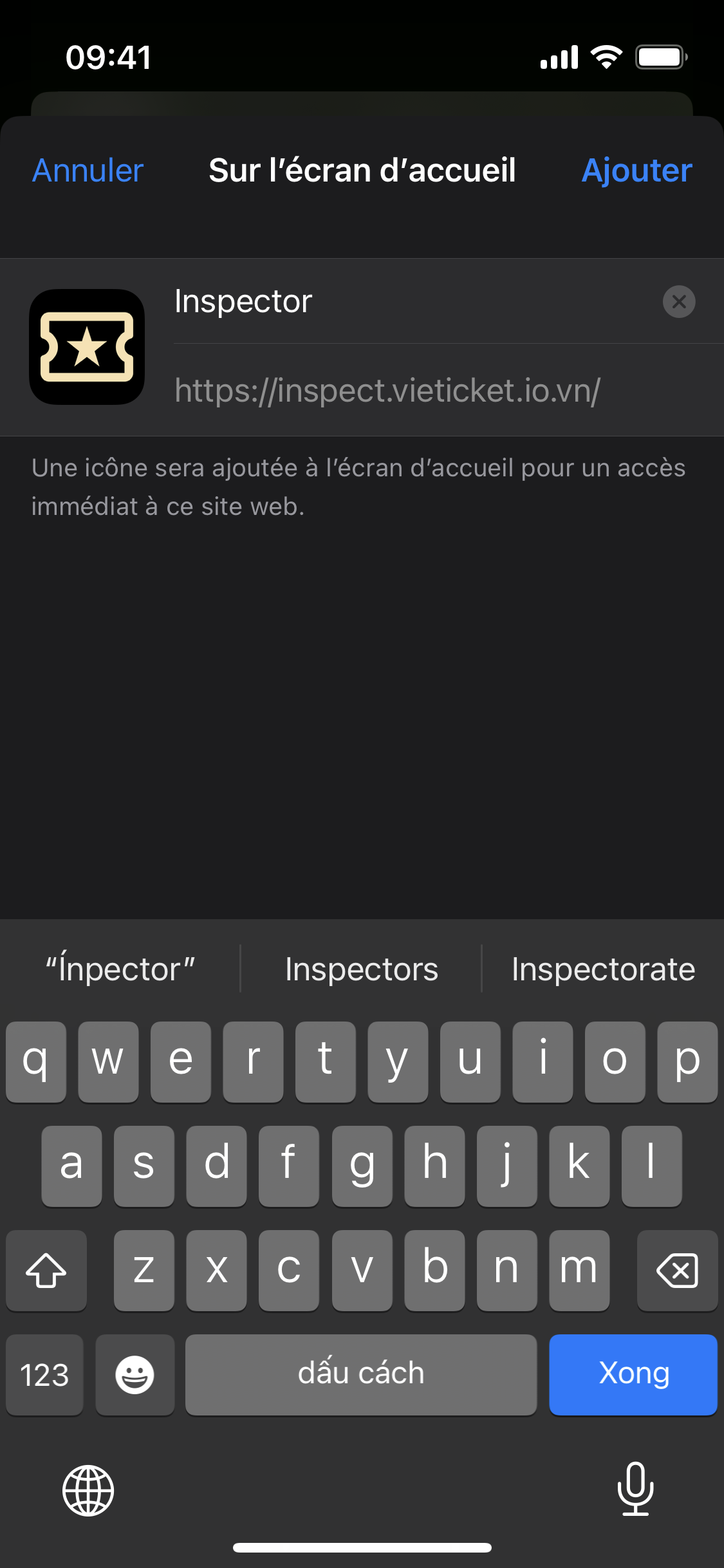 Open Website on Safari