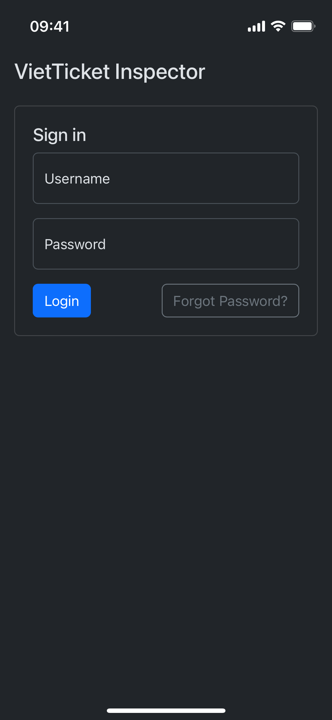 Login Page