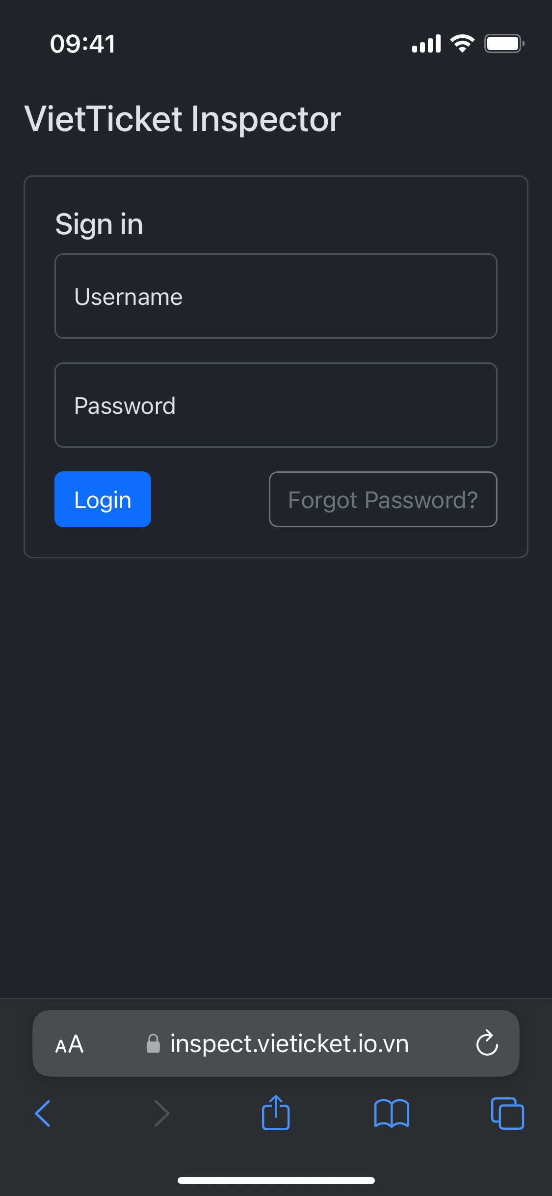 Open Website on Safari